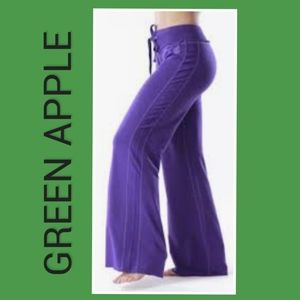 (NEW) GREEN APPLE BAMBOO YOGA PANTS